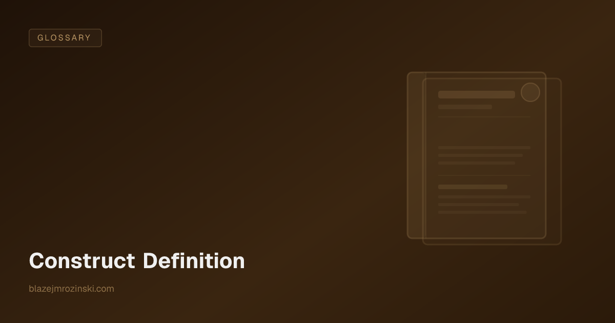 Construct Definition