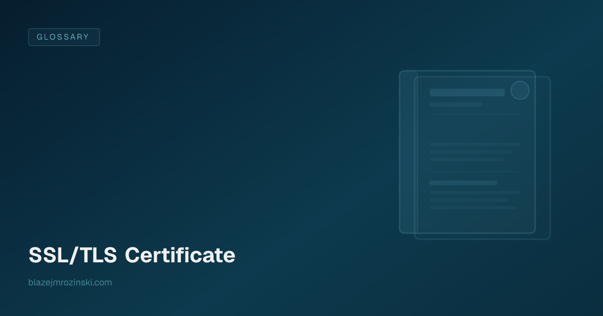 SSL/TLS Certificate