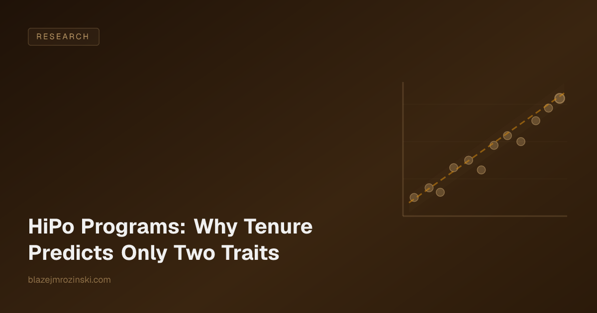 HiPo Programs: Why Tenure Predicts Only Two Traits